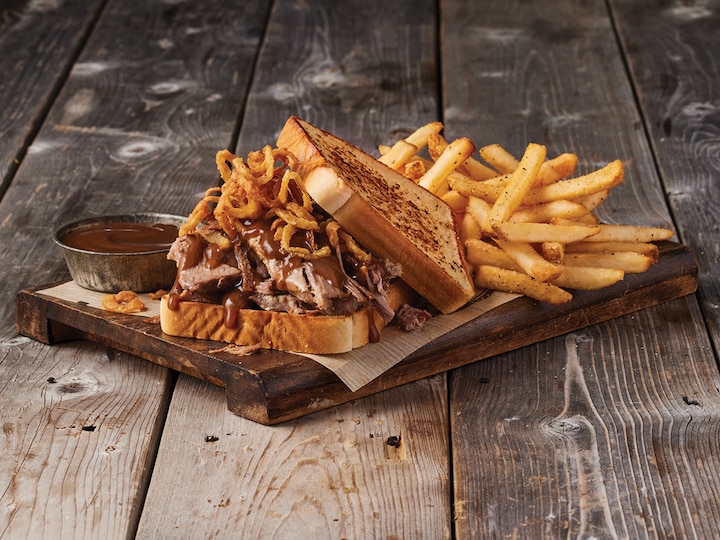 Smokewood Hot Brisket Sandwich